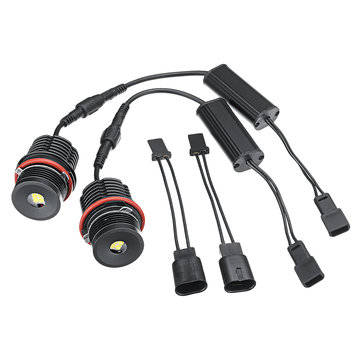 2pcs 80W Angel Eyes Error Free LED Halo Ring Lights Bulbs for BMW E39 E53 E63