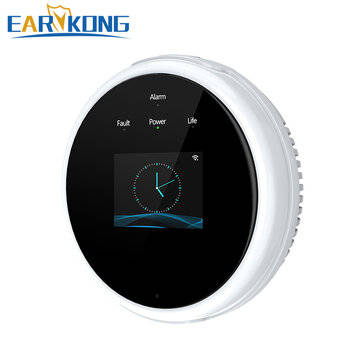 EARYKONG Wifi Natural Gas Sensor LCD Screen Household Smart Gas Alarm Detector Leakage Sensor Wifi T