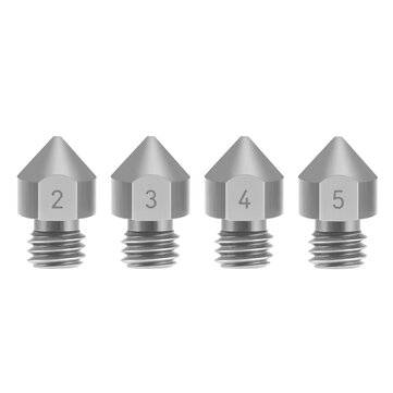 TWO TREES Titanium Alloy TC4 Nozzle 1.75mm M6 Thread 0.2/0.3/0.4/0.5mm for 3D... (DIAMETER: 0.4MM)
