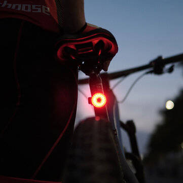 TWOOC 6-Modes Intelligent USB Charging Bicycle Brake Light Wireless Waterproof Cycle Brake Lamp Adju