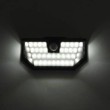 48 LED Solar Powered Wall Light Wide Angle Motion Sensor Outdoor Fence Lamp IP65