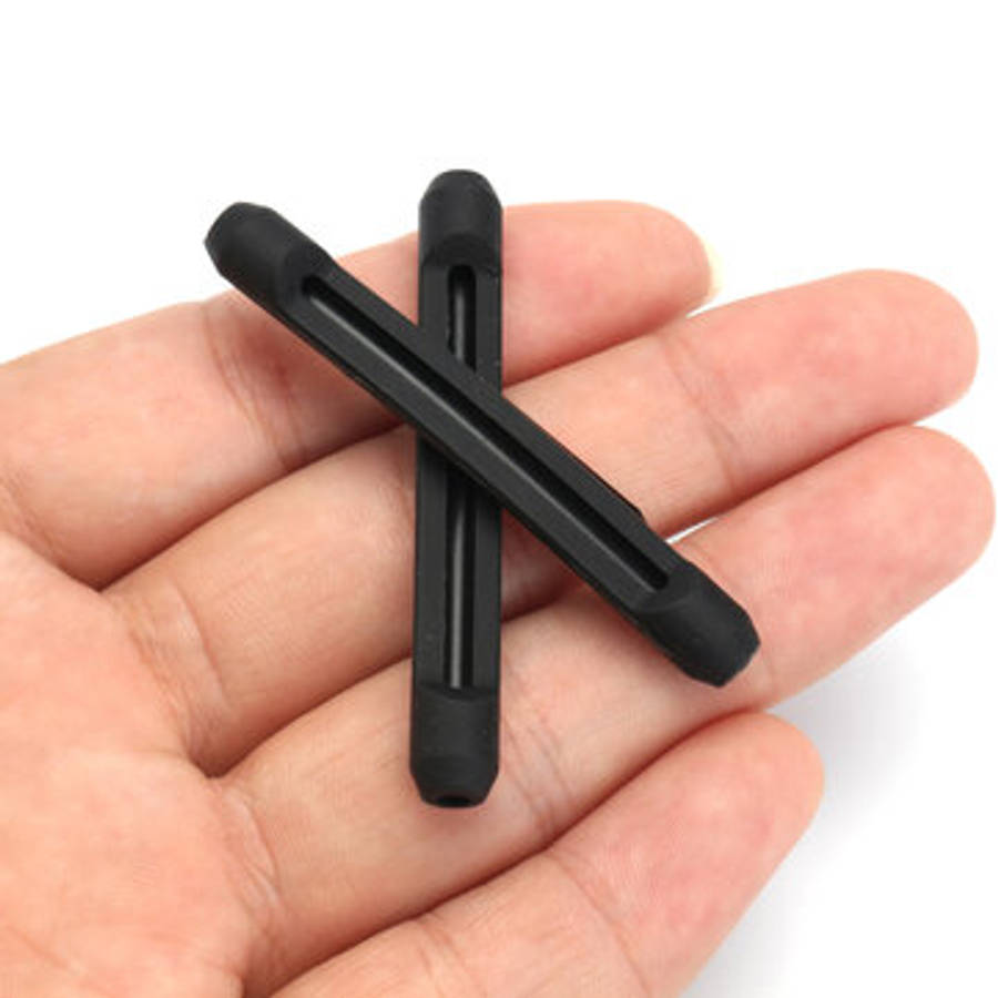 Comfortable Soft Silicone Anti Slip Ear-hooks for Glasses Eyeglasses Sunglasses (COLOR.: BLACK)