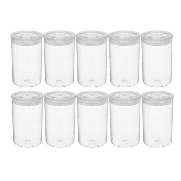 10Pcs Empty Black White Bottle 35mm Film Cans Canisters Containers for Koda... (COLOR.: TRANSPARENT)