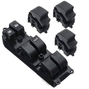 Full Set Main Window Switch & 3 Single Switches For Toyota Landcruiser 80 Series 84820-35020 84810-3