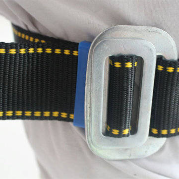 Outdoor Rock Climbing Harness Seat Belt Rappelling Half Body Portable Rope with Safety Metal Hook