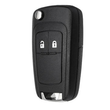 2 Button 433MHz Flip Remote Fob Key ID46 Chip For OPEL VAUXHALL Astra Insignia