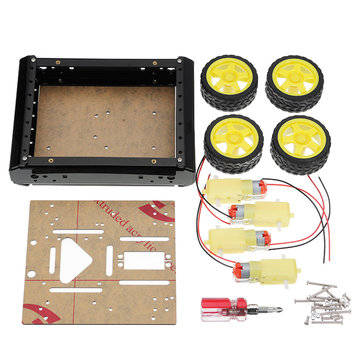 4WD DIY Drive Mobile Robot Platform Robot Tank Car Chassis For