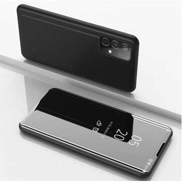 Bakeey for Samsung Galaxy A52 5G Case Foldable Flip Plating Mirror Window View Sho... (COLOR: BLACK)
