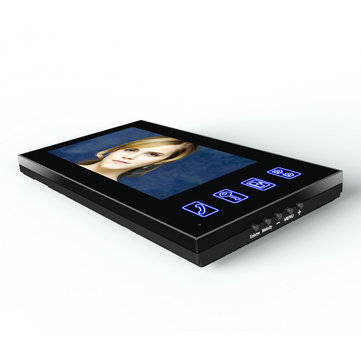 ENNIO 7" 2 Monitors Video Door Phone Doorbell Intercom Wireless Wifi System with  IR-CUT HD 1000TVL