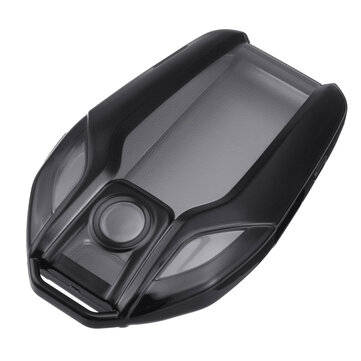 2-IN-1 TPU Car Remote Smart Key Fob Cover with Button Film For BMW 7 Series 740 ... (COLOR.: SILVER)
