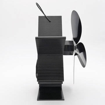 4-Blade Heat Powered Stove Fan for Wood/Log Burner/Fireplace Increases More Warm Air Eco-Friendly Ho