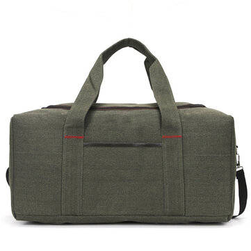 Men and Women Canvas Fitness Yoga Bag Outdoor Gym Shoulder Bag Luggage Handbag (COLOR1: GREEN)