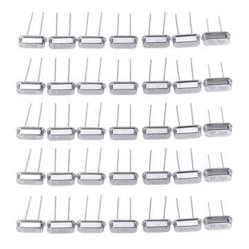 105pcs Crystal Oscillator Electronic Kit Ceramic Quartz Crystals DIP 7 Kinds Each 15pcs 32.768 4 8 1