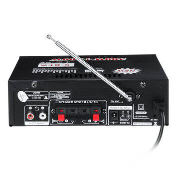 BT-198A 300W+300W Power Car Amplifier HIFI Digital Audio bluetooth AMP FM Radio For Car/Home/Theate
