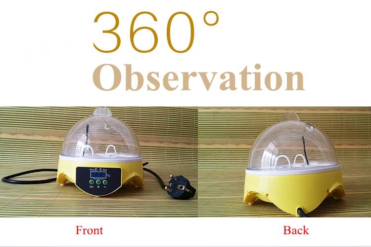 Automatic Eggs Incubator Mini Incubation Equipment 7 Eggs Household Teaching Experiments
