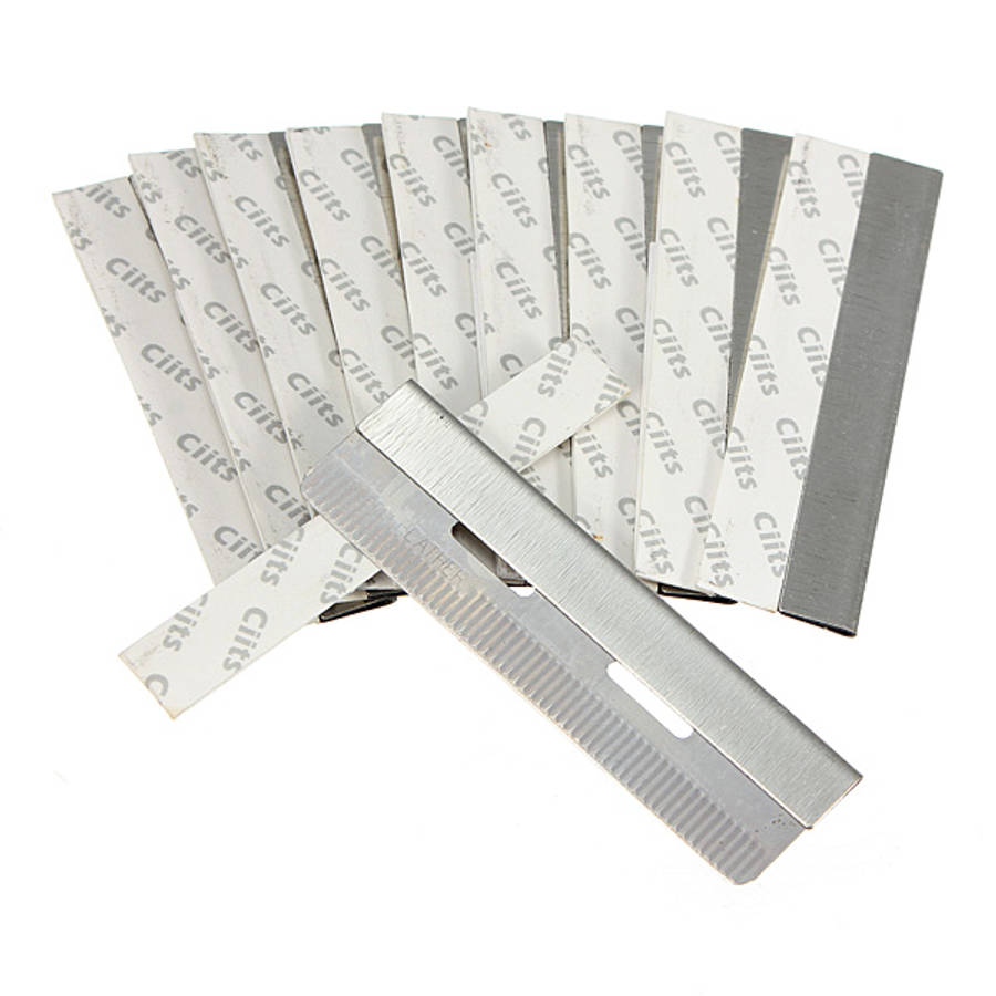Stainless Steel Hair Shaving Razor Blades Knife Rest Shaver Frame Set