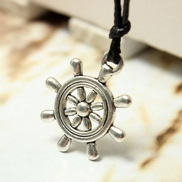 Charm Leather Cord Necklace
