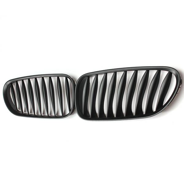 Kidney Sport Grille Grill Pair Left Right Matte Black for BMW Z4 2003-2008