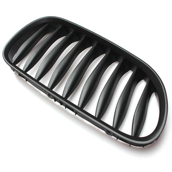 Kidney Sport Grille Grill Pair Left Right Matte Black for BMW Z4 2003-2008