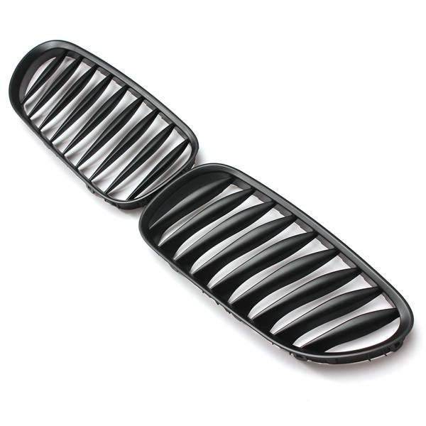Kidney Sport Grille Grill Pair Left Right Matte Black for BMW Z4 2003-2008