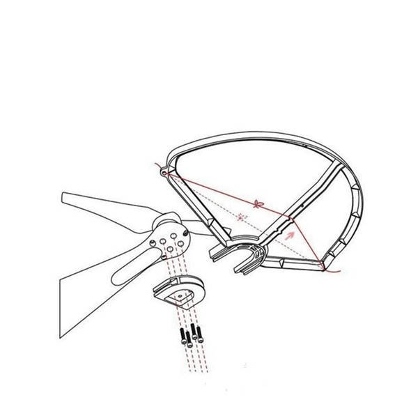 RC Quadcopter Spare Parts Prop Protector Protective Cover Set For DJI Phantom 1/2/3 - 0.12kg