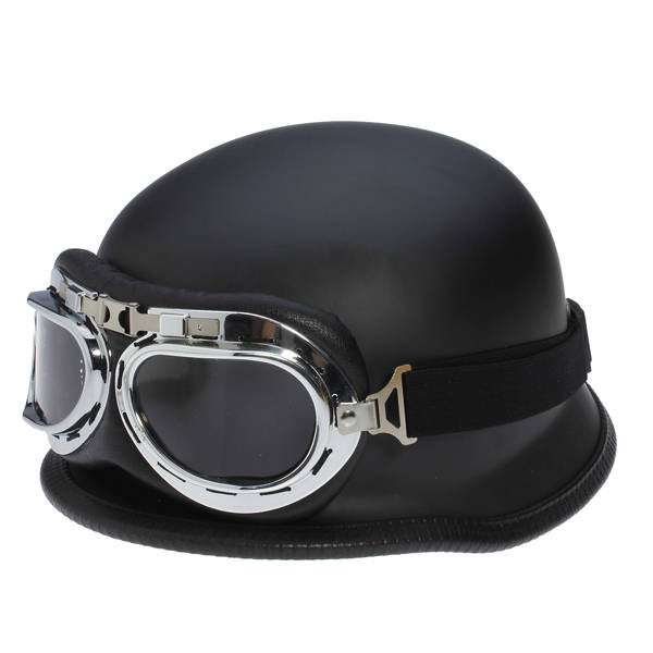 Motorcycle Half Helmet Chopper Cruiser Biker Matte