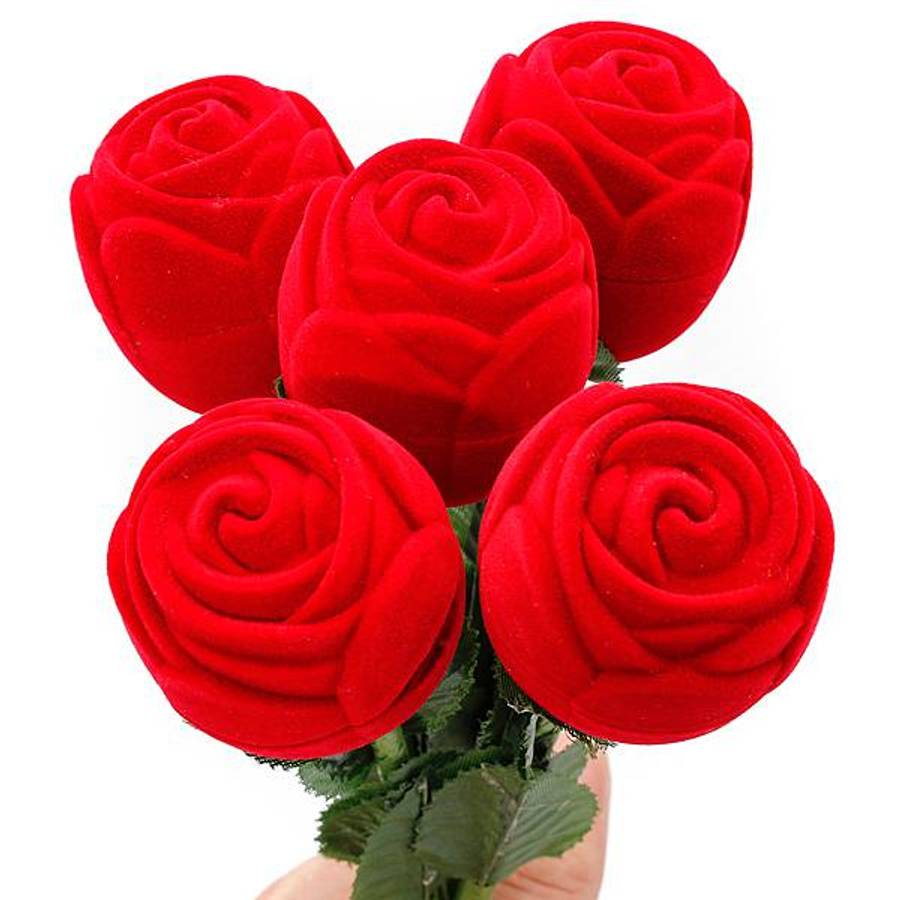 Red Rose Ring Box