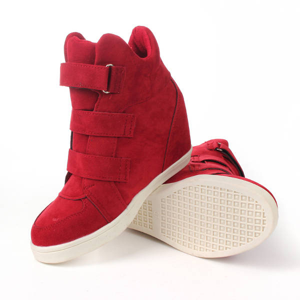 Women Wedge Sneakers Height Increasing Shoes Platform Casual Boot