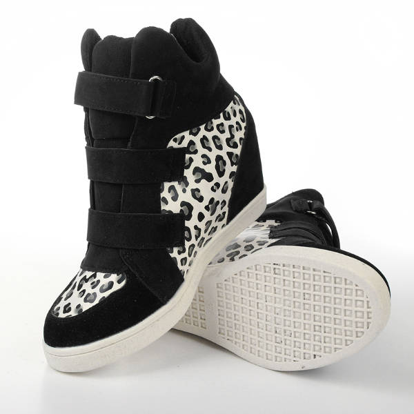 Women Wedge Sneakers Height Increasing Shoes Platform Casual Boot