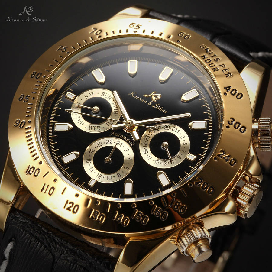 KRONEN & SOHNE Automatic Sailor Chronograph Watch BRAND NEW w/ box, papers