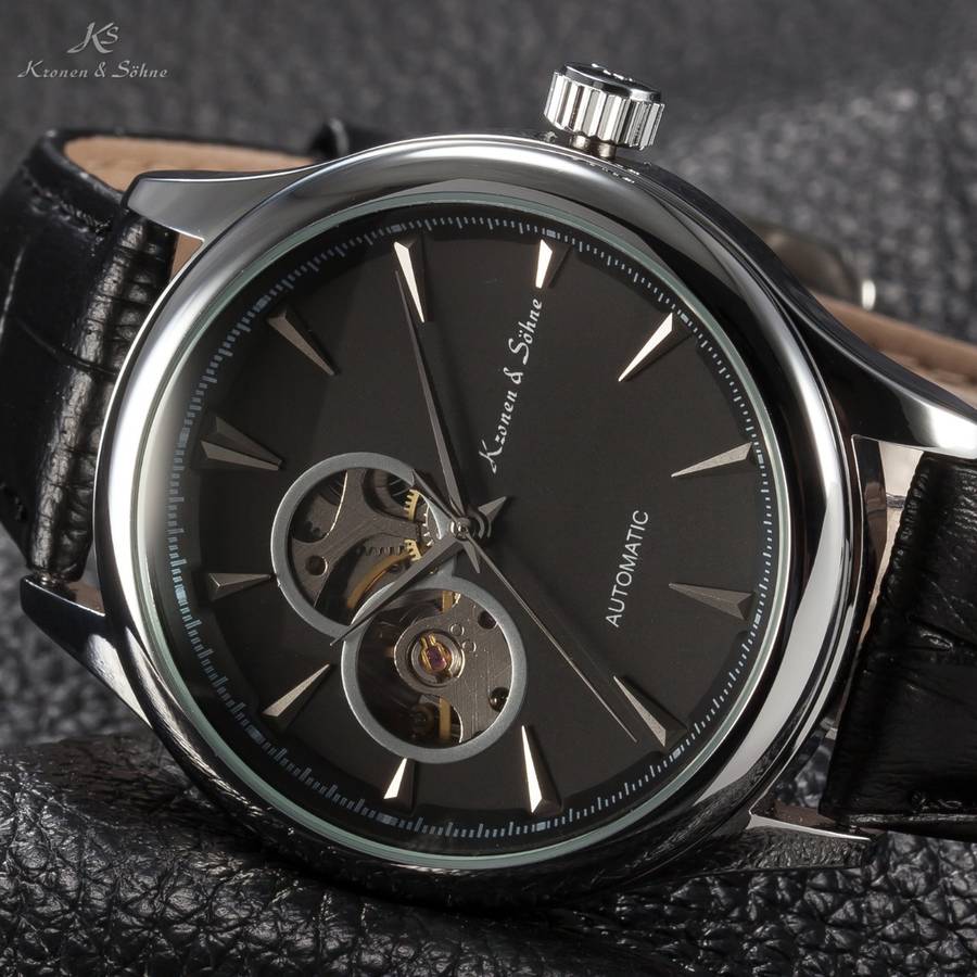 KRONEN & SOHNE Navigator TOURBILLON Voyager AUTOMATIC Watch NEW w/ BOX AND PAPERS