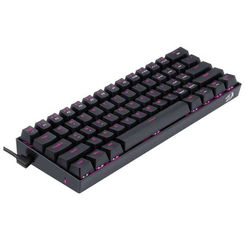 REDRAGON DRAGONBORN Wired Mechanical Keyboard Red LED 67Key Design - Black