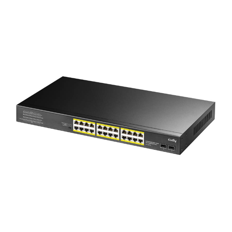 Cudy 24-Port Gigabit PoE+ Unmanaged Switch