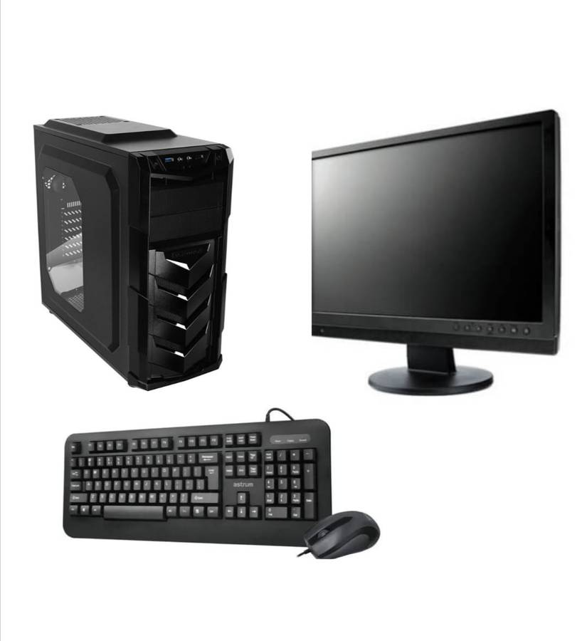 Medium Grinder Combo Gaming PC | Intel Core i5  3470 @ 3.00GHz | 16GB DDR3  512 SSD | AMD RX 470 4 g
