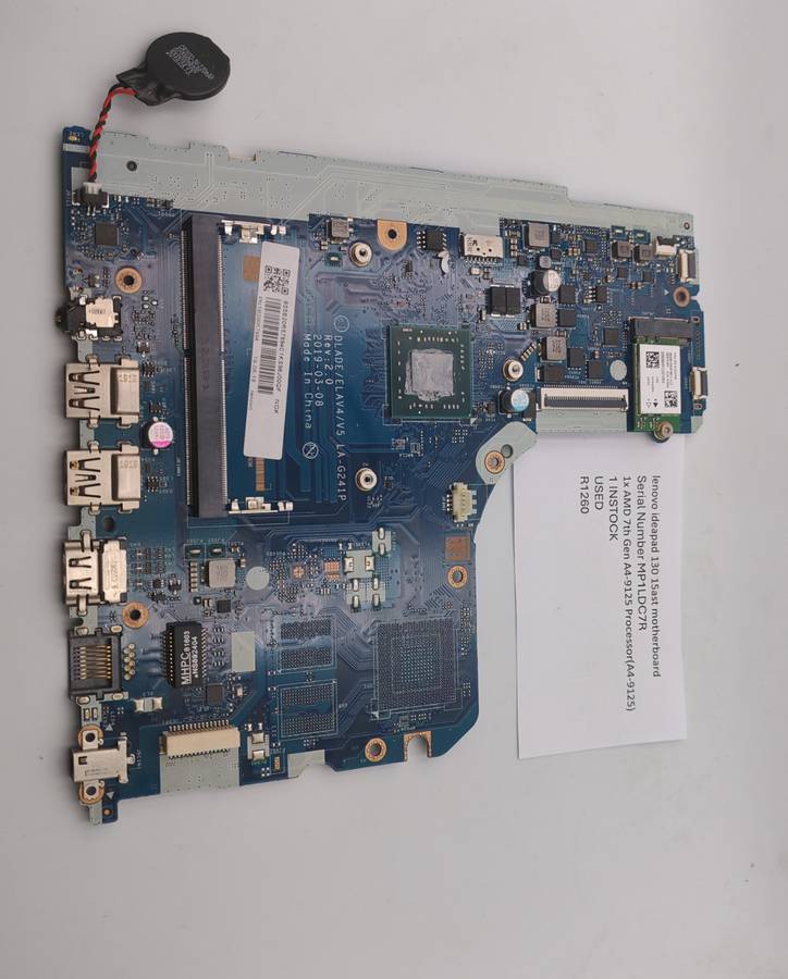 Lenovo 130-15ast / AMD 7th Gen A4-9125 CPULaptop Motherboard