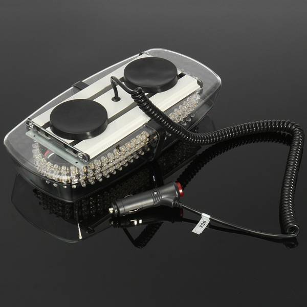 White Light Car Roof Top Emergency Warning Strobe Flash Light.