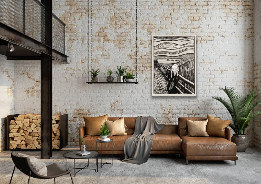 Skriet - The Scream - Monochrome Version