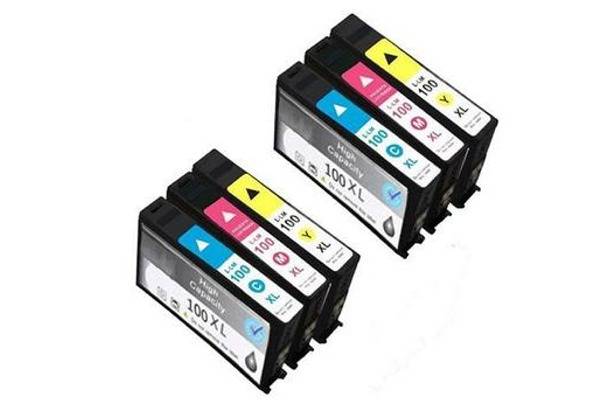 Compatible Lexmark 100XL Colour Ink Cartridge Multipack x 2