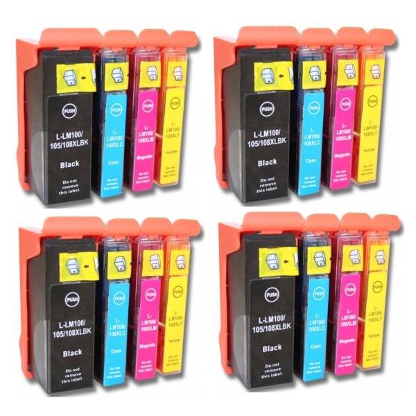 Compatible Lexmark 100XL Ink Cartridge Multipack x 4