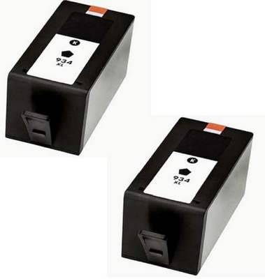 Compatible HP 934XL (C2P23AE) Black Ink Cartridges x 2