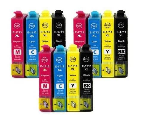 Compatible Epson T1711/T1712/T1713/T1714 (17XL) Ink Cartridge Multipack x 3