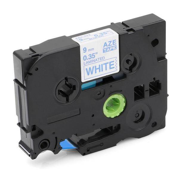 Compatible  TZ223 Label Tape Laminated (9mm) Blue/White