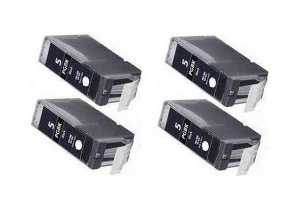 Compatible  PGI-5BK Black Ink Cartridge x 4