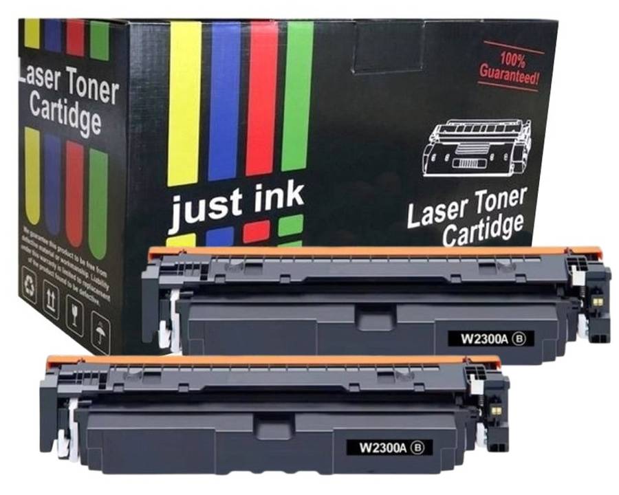 Compatible HP 230A / W2300A Black Toner Cartridges x 2