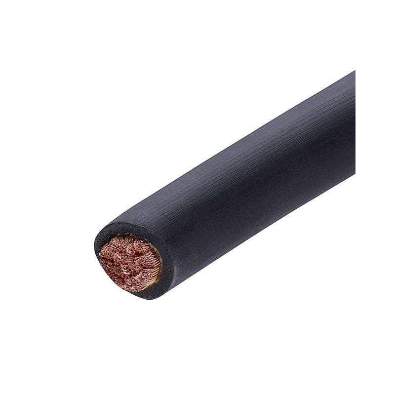 1m x 25mm² Black Welding Cable