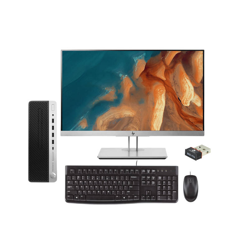 5x HP ProDesk 600 G3 i3 6th Gen SFF l 5x HP 22" Monitor | 5x K&M l 5x Wifi Adaptors