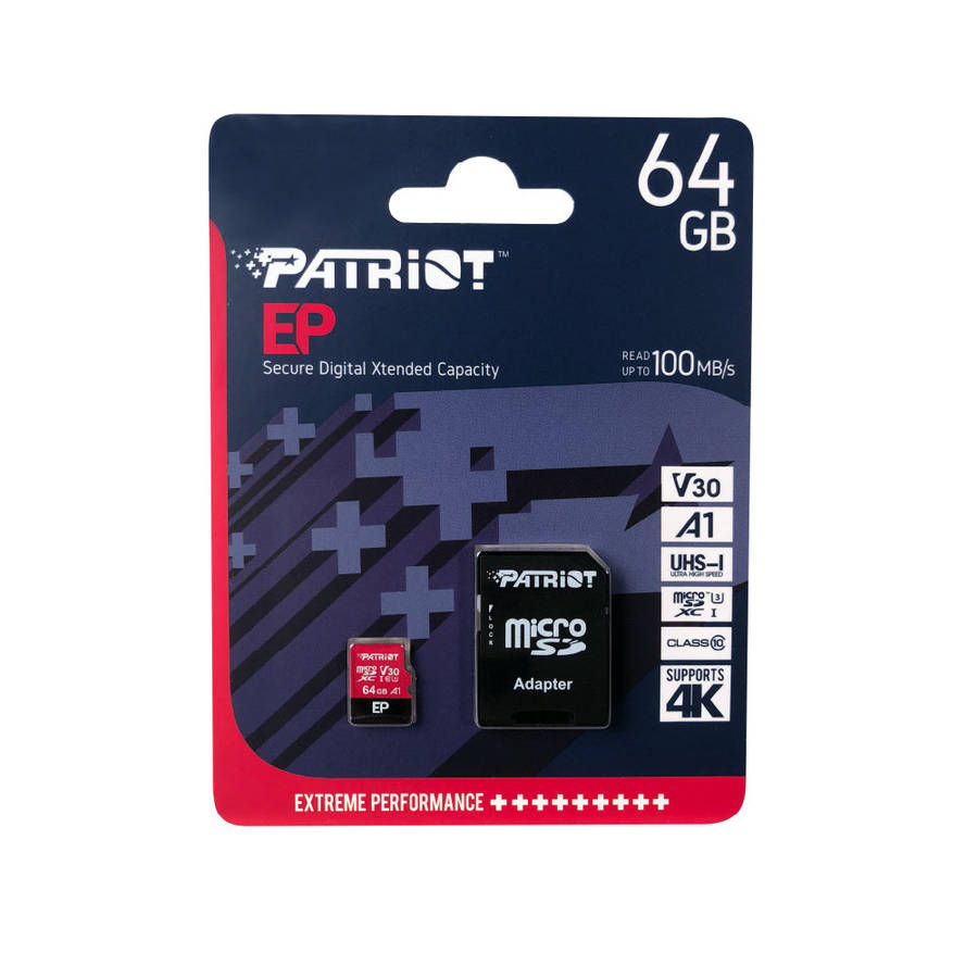 Patriot 128GB EP Series V30 A1 microSD Card