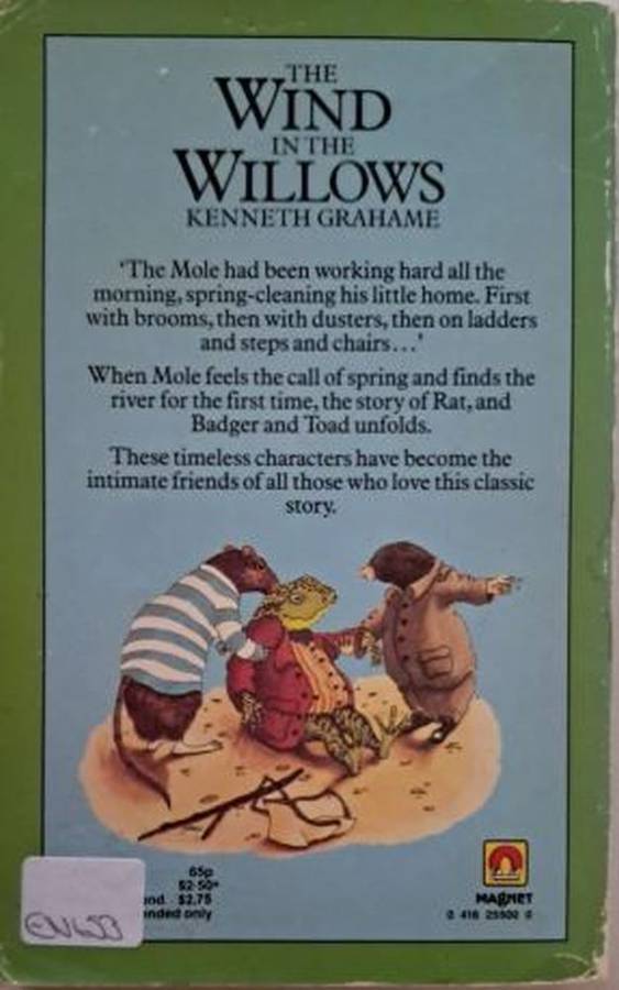 back cover the wind in the willows