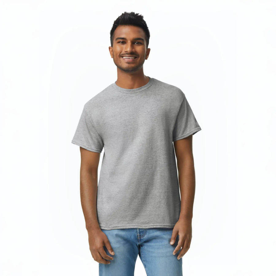 Melange Grey Crew Neck T-shirt