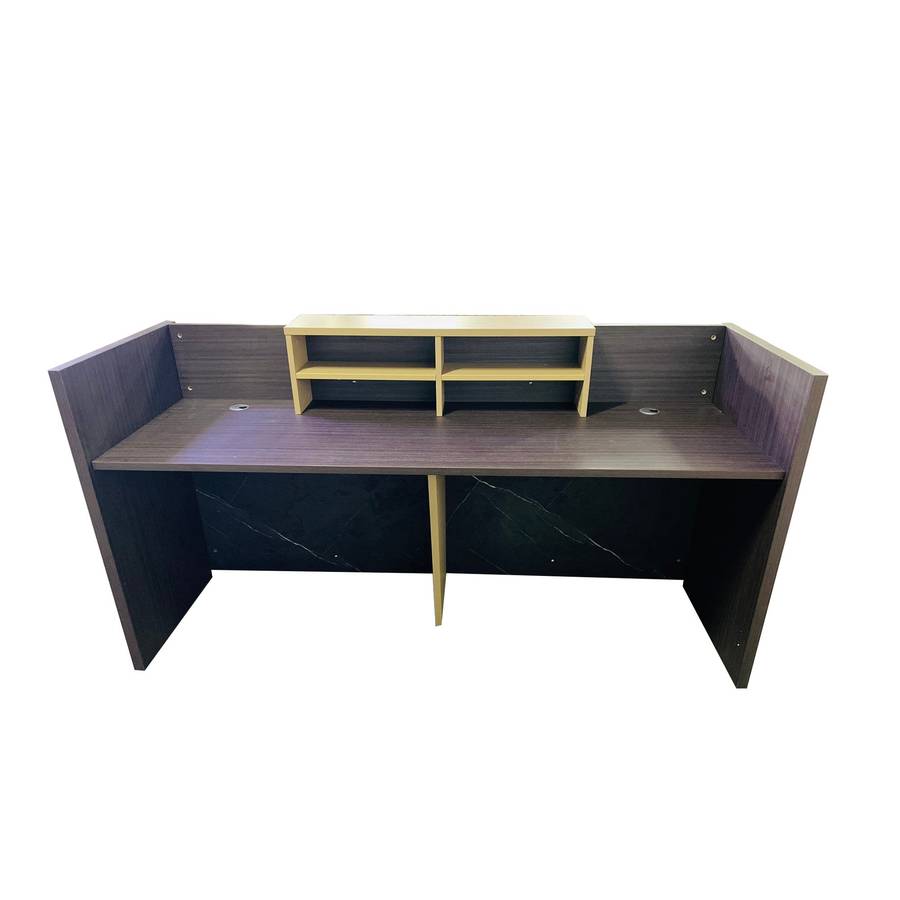 KC FURN-Bitman Modern Reception Desk with LED Lights
